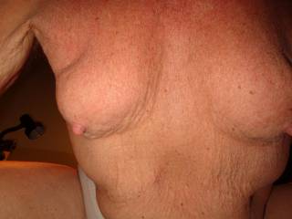 stern, hangin' boobies....  anybody wanna nurse?