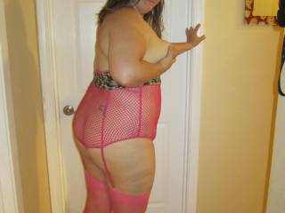 you look so fucking hot in that sexy pink lingerie