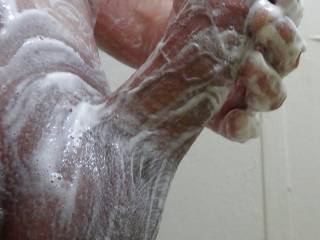 Shaving in the shower!