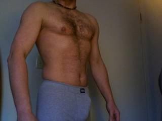 perfection!  would love to rub my pussy on that underwear of yours, on top of your cock until I soaked them with my cum