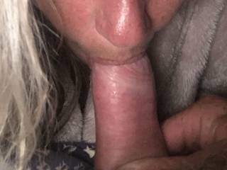 She can’t wait to suck my cock, would you want her to suck yours next? ;)