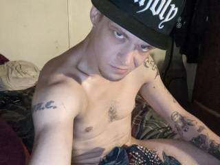 Waiting for my girl to suck my cock