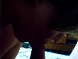 Wife giving me a birthday blow job