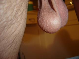 My hubbys big hanging balls
