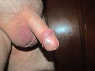 Freshly shaved smooth cock and balls. Would you like to feel them?