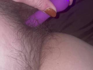 Wifey toying her hairy pussy again