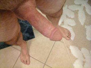 Freshly shaved, erect dick for my Zoig friends that requested a photo, for your pleasure,  enjoyment and fantasies.
