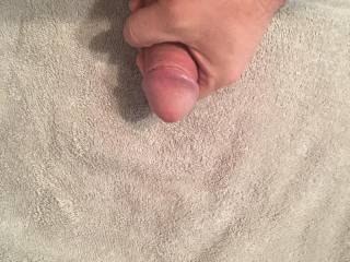 Just horny....so I am stroking my cock.