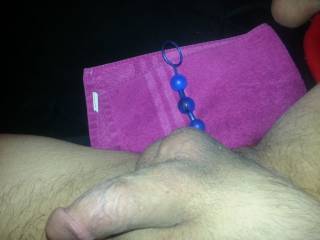 Love to work those beads into your ass as I lick and suck that sexy cock may even lick your ass whilst I gentle ease them in
