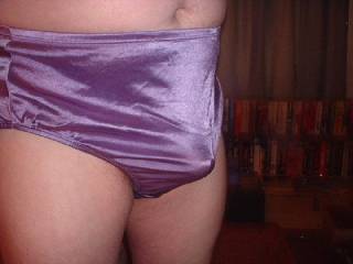 My exes satin panties, she came home often from a girls night out leaking sperm in these ! These felt good !