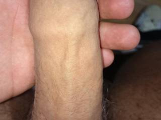 big, thick, uncut, so suckable. Love to take it in my mouth and feel it grow rock hard, head pushing into my throat, throbbing.....swelling harder....twitching as your cum shoots down my throat