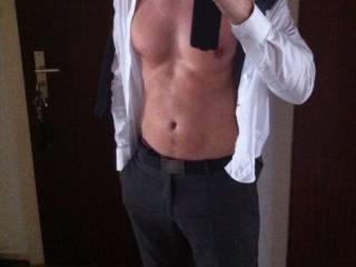 Holy hot as fuck!!  Wow...I think I would rip your shirt off and pull your pants down and fuck you where you stand.  Thank you so much for sharing!
