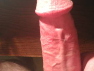 Ummmmm....you have a gorgeous cock.......with a perfectly shaped cock head with a nice big flair on the back end of it.......Oh the things I would love to do with you and your wonderful cock..........