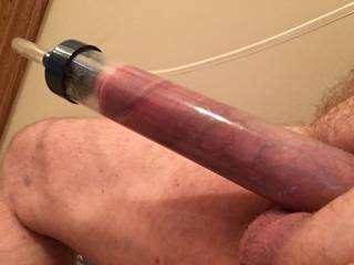 Pumping my big cock. Anyone want to join?