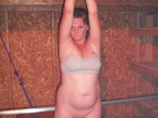 tied in shed