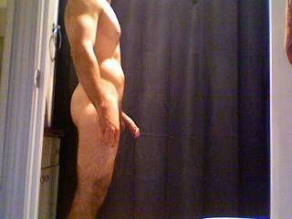 just about to hop in the shower after a long day at work :)
