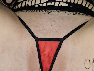 She loves to wear the tiniest g strings and spread wide open