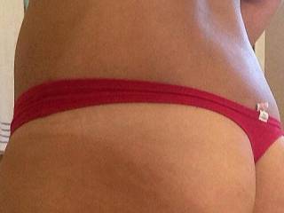 My red lingerie; an excuse to show you my butts