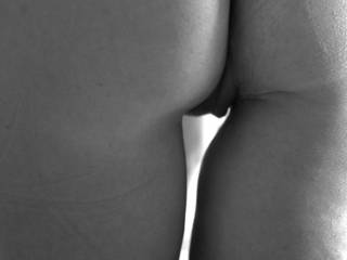 Rear pussy shot panties down