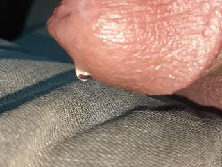 Dick head with precum