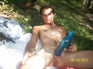 Nothing like being naked in the great outdoors !