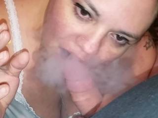 Awesome smoking bj!   I would have a hot load ready to fly.