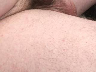 Hubbys little tiny cock. Should I let him get me a real cock to fuck my pussy??? Inbox me guys 😘💋