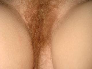 PERFECT!!  It's FABULOUS!!  Heavenly pussy with red pubes!!  I LOVE it!!