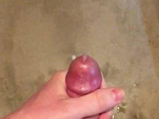Masturbating in the shower after edging for a few hours. Felt so good to finally cum. I wish some ladies were around to help out.
