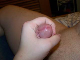 Wife grabbing my dick and jacking me off before sex.