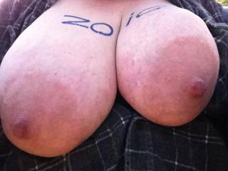 I would suck on them for hours and then fuck them till I spray my load all over your big beautiful tits