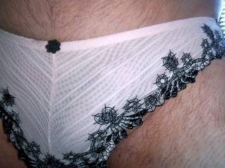 Do you like having your cock sucked through your knickers?